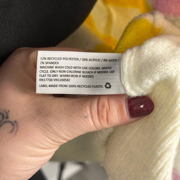 Lego x Target Multicolor Striped Open Front Duster Limited Sweater Cardigan EUC - Picture 13 of 14